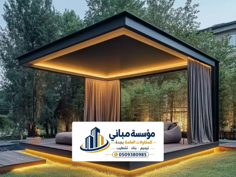 افكار بناء ملحق خارجي جدة