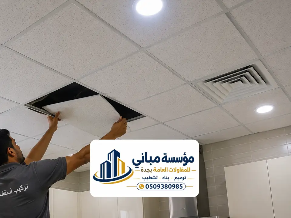 فني تركيب أسقف مستعارة جدة